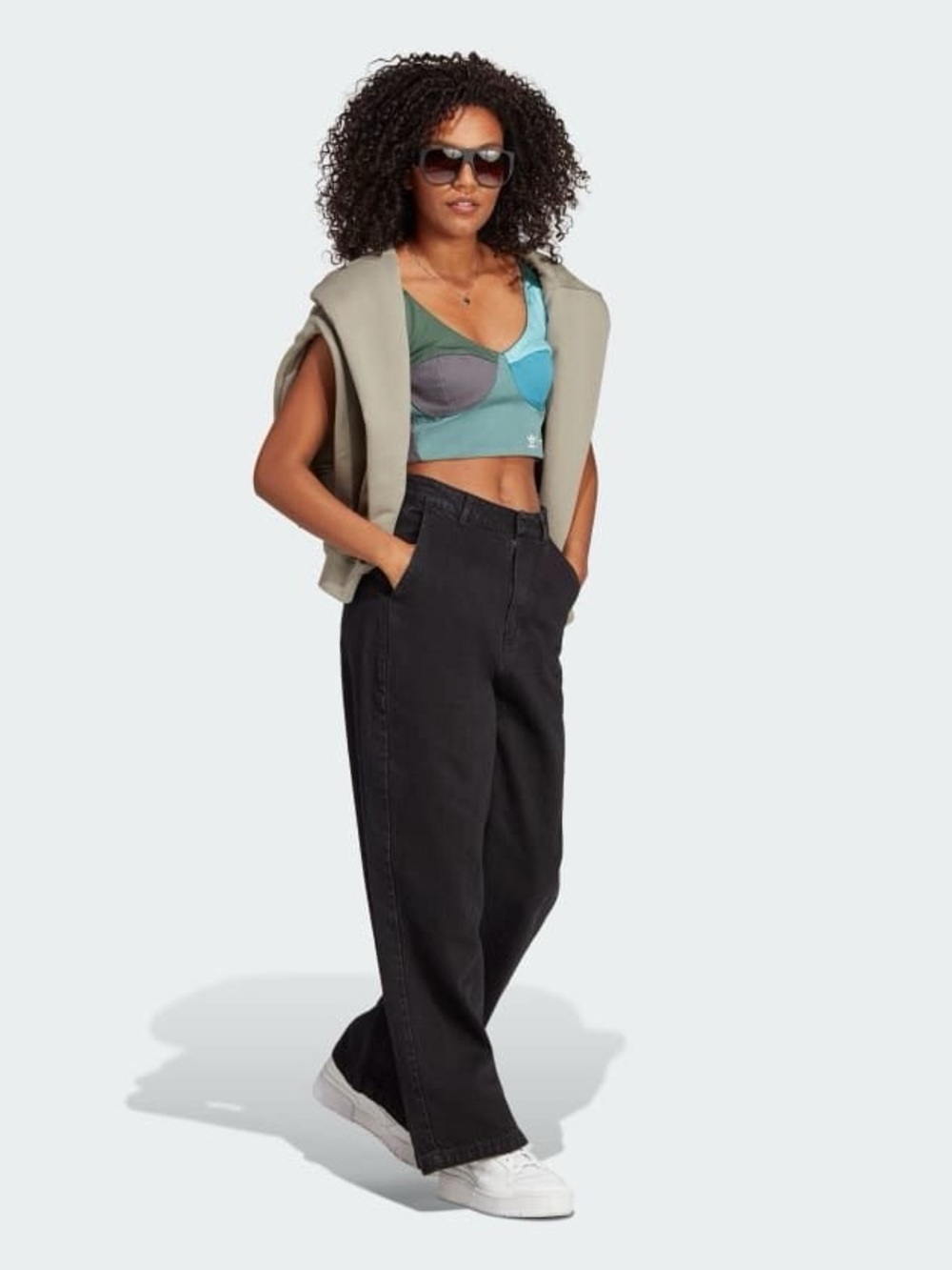 Adidas x Kseniaschneider wide leg jeans size 27